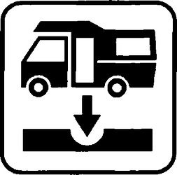 Fig. II 179 — IMPIANTO DI SCARICO PER AUTOCARAVAN