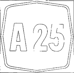 Fig. II 257 — SEGNALE IDENTIFICAZIONE AUTOSTRADA