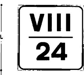 Fig. II 262 — SEGNALE DI PROGRESSIVA ETTOMETRICA
