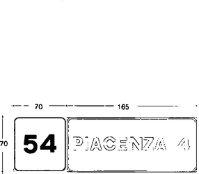 Fig. II 263 — PROGRESSIVA DISTANZIOMETRICA AUTOSTRADALE