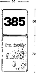Fig. II 264 — PROGRESSIVA DISTANZIOMETRICA AUTOSTRADALE