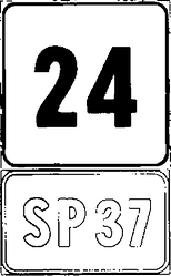 Fig. II 267 — PROGRESSIVA DISTANZIOMETRICA PER STRADA PROVINCIALE
