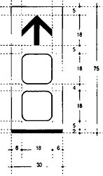 Fig. II 288 — SEGNALE DI CONFERMA URBANO