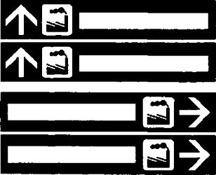 Fig. II 297 — SEGNALI DI DIREZIONE PER LE INDUSTRIE