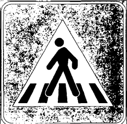 Fig. II 303 — ATTRAVERSAMENTO PEDONALE
