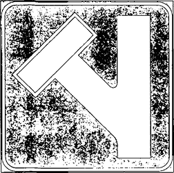 Fig. II 310 — PREAVVISO DI STRADA SENZA USCITA