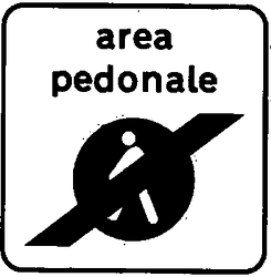Fig. II 321 — FINE AREA PEDONALE URBANA