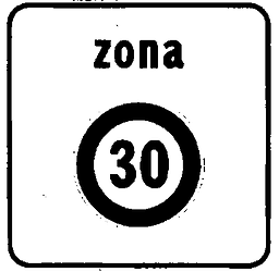 Fig. II 323/a — ZONA A VELOCITÀ LIMITATA