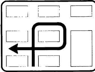 Fig. II 326 — SVOLTA A SINISTRA INDIRETTA