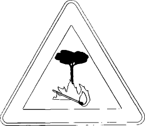 Fig. II 34 — PERICOLO DI INCENDIO