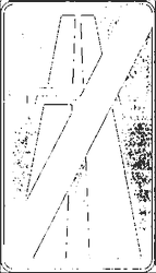Fig. II 346 — FINE AUTOSTRADA (colore di fondo verde)