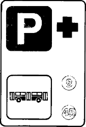 Fig. II 368 — PARCHEGGIO DI SCAMBIO CON LINEE AUTOBUS