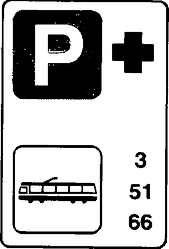 Fig. II 369 — PARCHEGGIO DI SCAMBIO CON TRAM