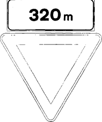 Fig. II 38 — PREAVVISO DI DARE PRECEDENZA
