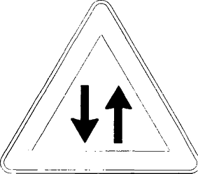 Fig. II 387 — DOPPIO SENSO DI CIRCOLAZIONE