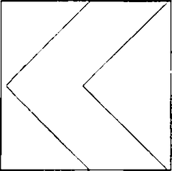 Fig. II 395 — DELINEATORE MODULARE DI CURVA PROVVISORIA
