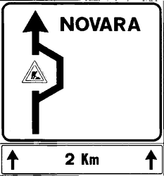 Fig. II 405 — PREAVVISO DI DEVIAZIONE