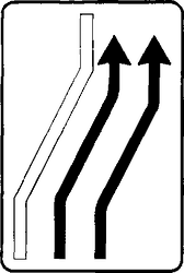 Fig. II 411/d — SEGNALE DI CORSIE CHIUSE