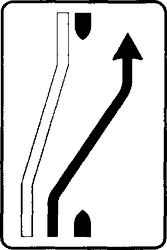 Fig. II 412/b — SEGNALE DI RIENTRO IN CARREGGIATA