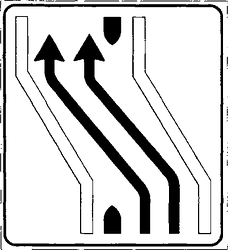Fig. II 413/a — SEGNALE DI CARREGGIATA CHIUSA