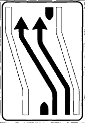 Fig. II 413/b — SEGNALE DI CARREGGIATA CHIUSA