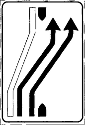 Fig. II 413/c — SEGNALE DI RIENTRO IN CARREGGIATA