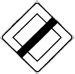 Fig. II 42 — FINE DEL DIRITTO DI PRECEDENZA