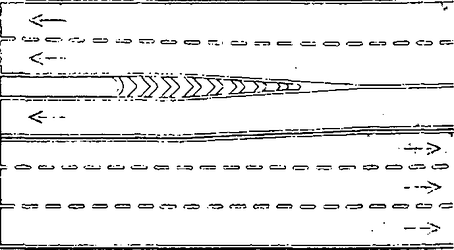 Fig. II 430 — STRISCE DI RACCORDO PER PRESENZA DI OSTACOLI