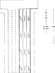 Fig. II 440 — DISTANZIAMENTO DELLE FRECCE DIREZIONALI