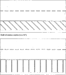 Fig. II 444 — DELIMITAZIONE DEGLI STALLI DI SOSTA