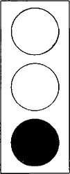 Fig. II 449 — LANTERNA SEMAFORICA VEICOLARE NORMALE
