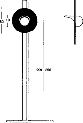 Fig. II 477 — DISPOSITIVO DI SEGNALAZIONE LUMINOSA PER PASSAGGI A LIVELLO
