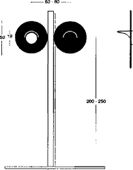 Fig. II 478 — DISPOSITIVO DI SEGNALAZIONE LUMINOSA PER PASSAGGI A LIVELLO