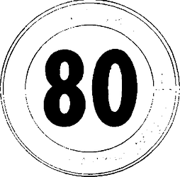 Fig. II 50 — LIMITE MASSIMO DI VELOCITÀ .... Km/h