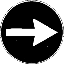 Fig. II 80/c — DIREZIONE OBBLIGATORIA A DESTRA