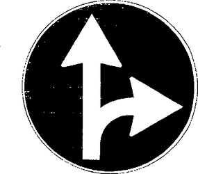 Fig. II 81/b — DIREZIONI CONSENTITE DIRITTO E DESTRA