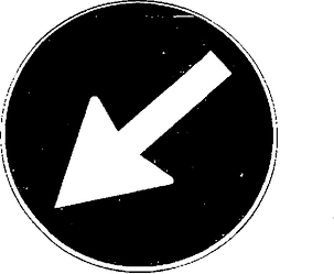 Fig. II 82/a — PASSAGGIO OBBLIGATORIO A SINISTRA