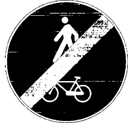 Fig. II 93/b — FINE DEL PERCORSO PEDONALE E CICLABILE