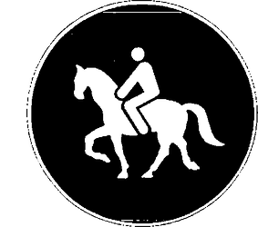 Fig. II 94 — PERCORSO RISERVATO AI QUADRUPEDI DA SOMA O DA SELLA